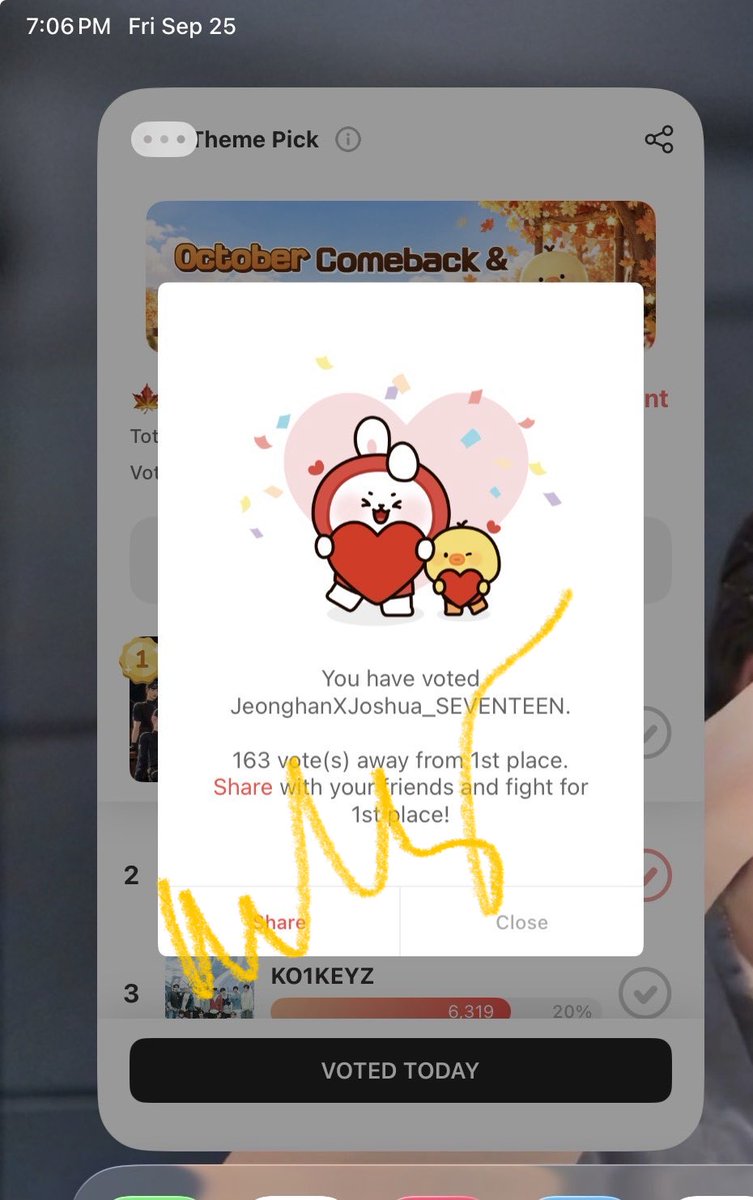 kaykwon_'s tweet photo. PLEASE CONTINUE TO VOTE!!! Our gap is down to only at 156!! 🙏🏼

Please maximize all your device. You can vote 2x/account per device.

More details on CHOEAEDOL App
https://t.co/IfzfGzC9Mr https://t.co/ckHRGQSSpY