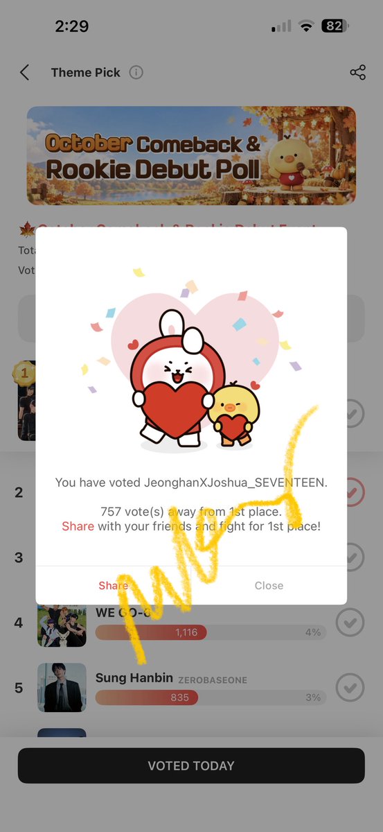 kaykwon_'s tweet photo. PLEASE CONTINUE TO VOTE!!! Our gap is down to only at 156!! 🙏🏼

Please maximize all your device. You can vote 2x/account per device.

More details on CHOEAEDOL App
https://t.co/IfzfGzC9Mr https://t.co/ckHRGQSSpY