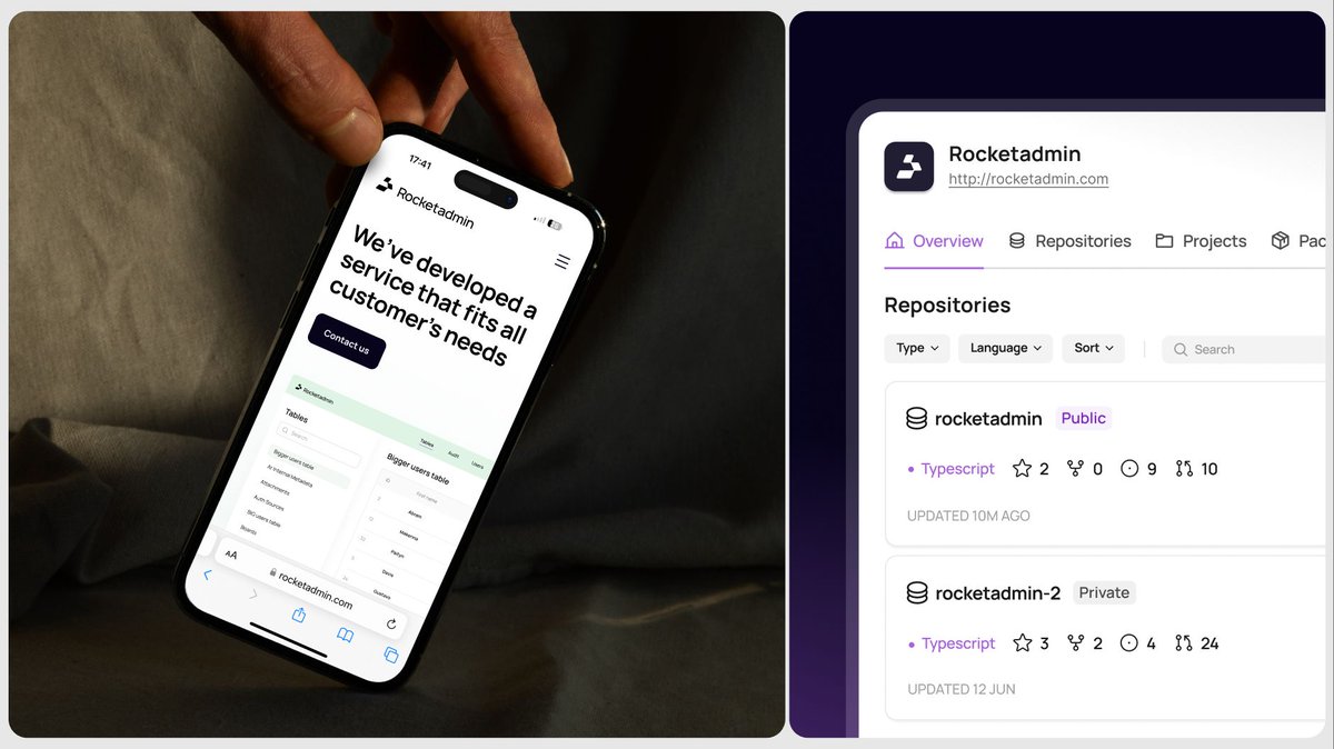 vietdanng's tweet photo. Website and product design for Rocketadmin.

A look at how the same visual language carries from the marketing site into the product.

archive work w/heartbeat.ua https://t.co/6ICgU53IRq