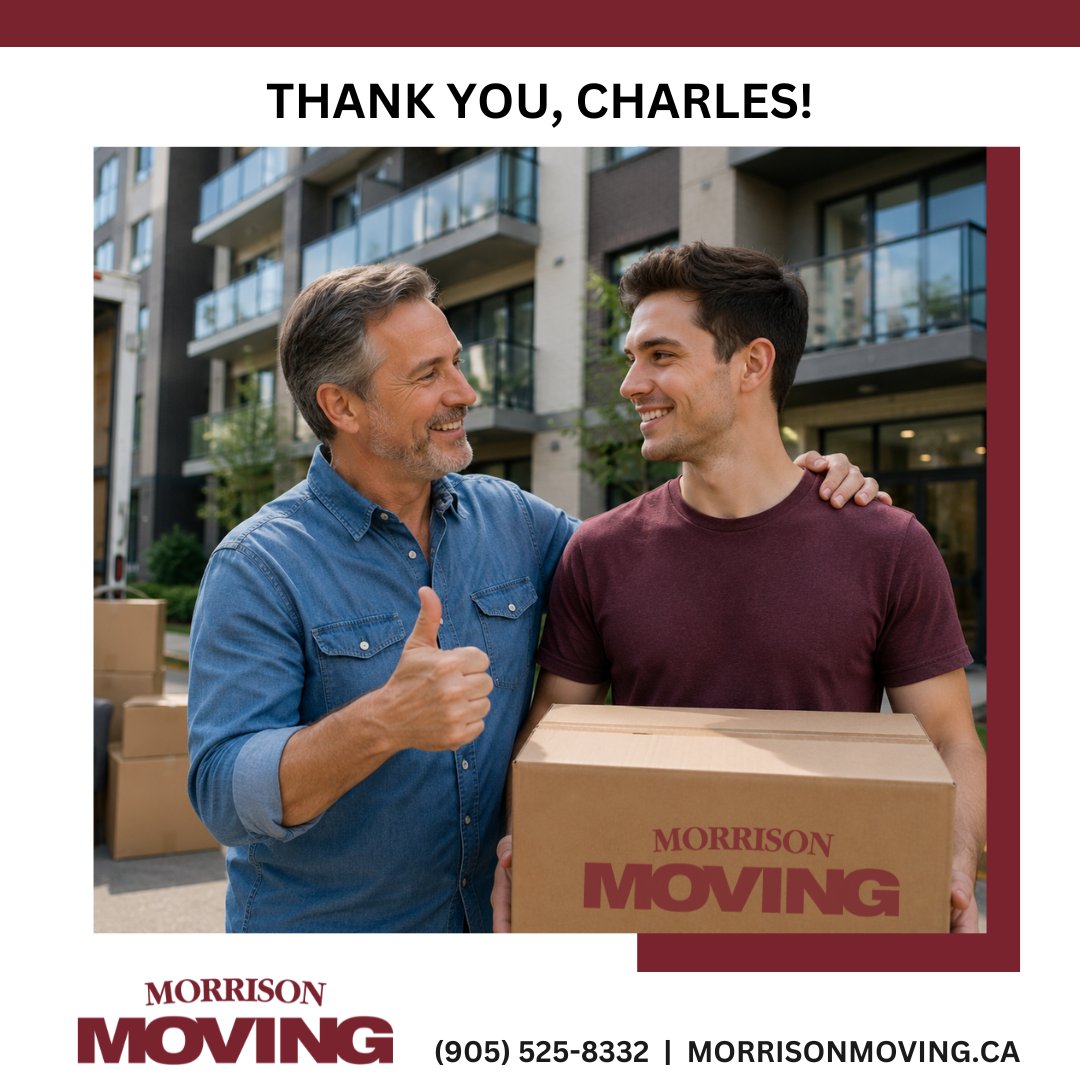MorrisonMoving's tweet photo. "What could have been a stressful experience turned into a joyous one."
Thank you, Charles, for the wonderful review. We're proud to make moving day easier through professional service, careful planning, and a team that truly listens. https://t.co/Kui0CBwXHh https://t.co/1flFnhMcfP