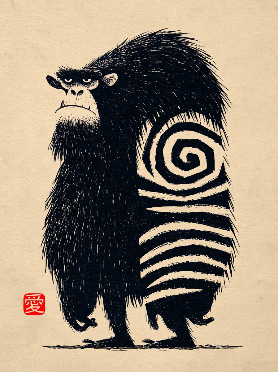 michaelrabone's tweet photo. Midjourney --sref 4054778981
Woodblock Print &amp; Paper Textures
+ Japanese Hanko Stamp 🉐

Troll --ar 3:4 --sref 4054778981
--sw 100 --stylize 300 --hd --v 8.2 https://t.co/8alJvQ1gFy