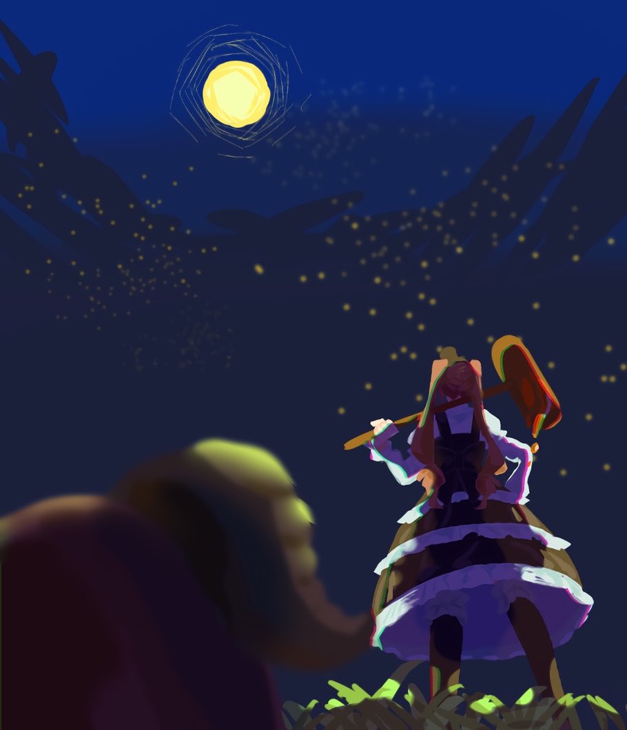 hndokeice's tweet photo. 十五夜の日🌕🎑
#邪神ちゃんドロップキック #邪神ちゃん https://t.co/mxGRXpI5Cf