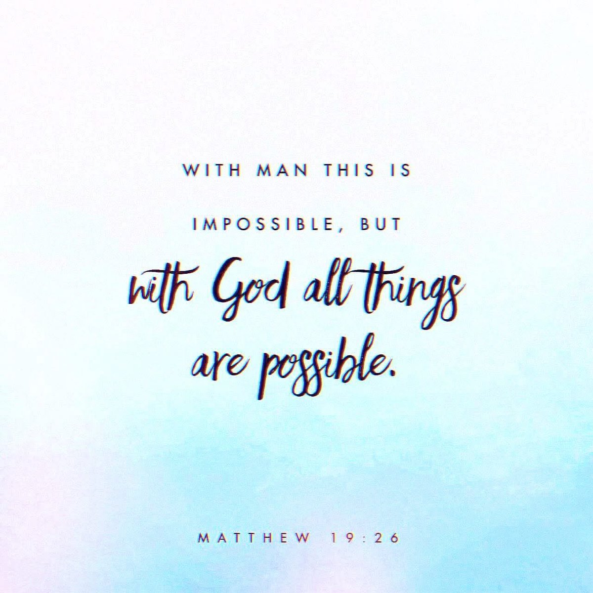 kimberlyroof's tweet photo. With God all things are possible! ❤
#withgodallthingsarepossible #possible #faith #godisworking #youversion https://t.co/Nv4N1As9vg