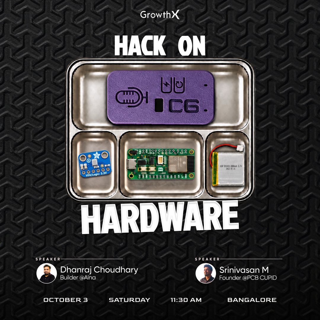 Ayussheth's tweet photo. US households spent an average of $896 on consumer tech devices

So we’re hosting a workshop to understand the full journey of a consumer-level device from idea to a product on the shelf.

And we’ll build a wearable AI device too, which you’ll take home.

Apply below 👇 https://t.co/thEcNodnTF