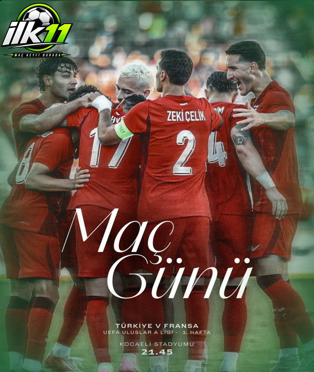 mamantropcool's tweet photo. ⚽ A Milli Futbol Takımımız, UEFA Uluslar A Ligi'nde ilk maçına çıkıyor!

🇹🇷 Türkiye x Fransa 🇫🇷
⏰ 21.45
🏟️ Kocaeli Stadyumu

#gündem #haber #BizimÇocuklar #İlk11TV #maç #keyfi #burada https://t.co/wVxcG0Cx5X