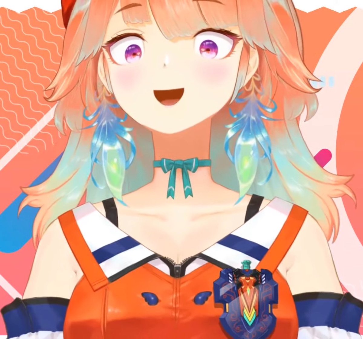 __J__A__C__K__'s tweet photo. キョーコとキアラの共通点
・オレンジ担当
・英語が喋れる
・日本語が喋れる
・マジックザギャザリングが好き
・声デカい

#百灯キョーコ初配信 #KFP https://t.co/jhwa9spVpx