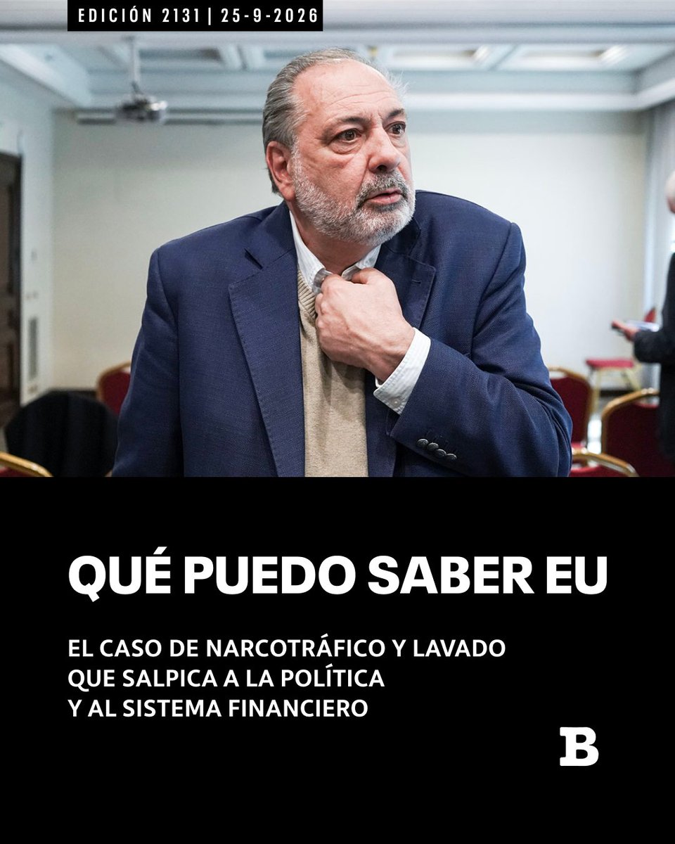 SemanarioBrecha's tweet photo. 💥 ¡Salió Brecha!

📰 Qué puedo saber eu

El caso de narcotráfico y lavado que salpica a la política y al sistema financiero

📸 Magdalena Gutiérrez.

🗞️ ¡El día comienza cuando lees Brecha! Adquirí la edición #2131 en tu kiosco más cercano o en nuestra web. https://t.co/wnhIiLgVjt