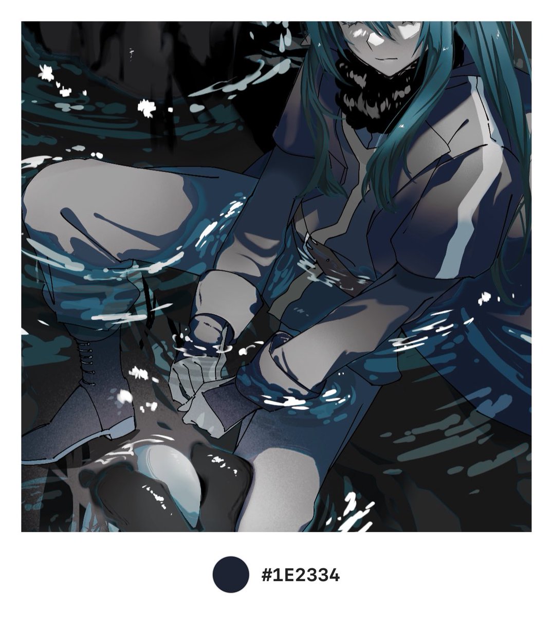 uuui_1011's tweet photo. 一色だけ残すアプリ🩵 https://t.co/AEunLluZRK