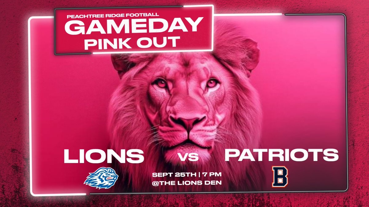 PTRFootball's tweet photo. WAKE UP LION NATION!!!! It's GAMEDAY!!!! #FAST #FindAWay #PinkOut https://t.co/k9SeA8fbXO