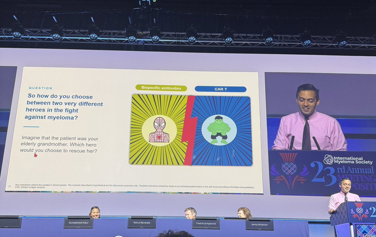 @MyelomaTeacher - Cindy Chmielewski (@MyelomaTeacher) — #IMS26 — conference slide