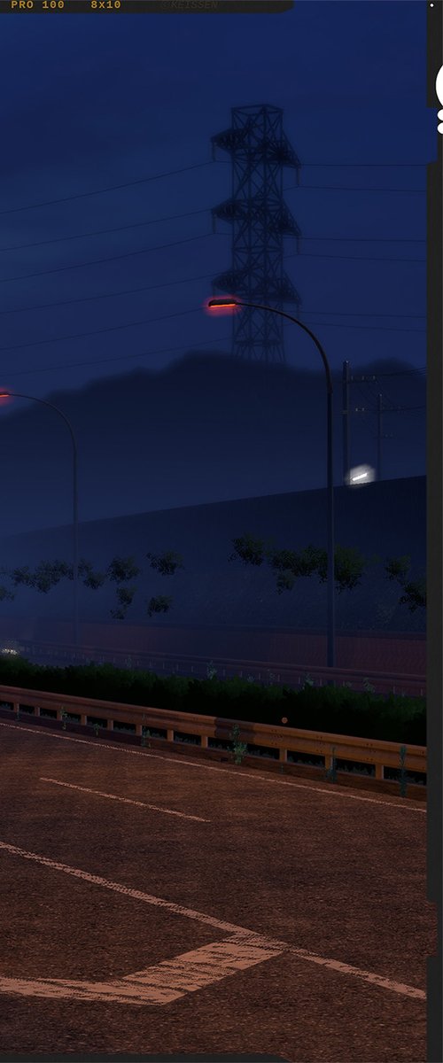 KeissenVR's tweet photo. On a journey~ 🛣️🚗✨

🌐 東阪高速 御開雫インターチェンジ Gokaida IC
👤 Kawase
#Uruki3D #VRChat https://t.co/Df5GTGpwwL