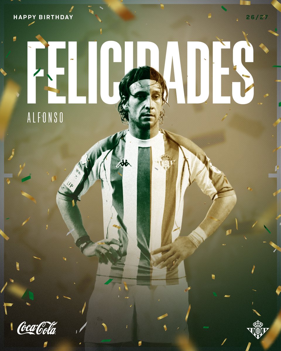 RealBetis's tweet photo. Qué bonitos, qué bonitos... 🎶

¡Muchas felicidades al mago de las botas blancas! 🎂

Disfruta de tu día, @alfonsito0007 😉 https://t.co/sGU5mMab1I