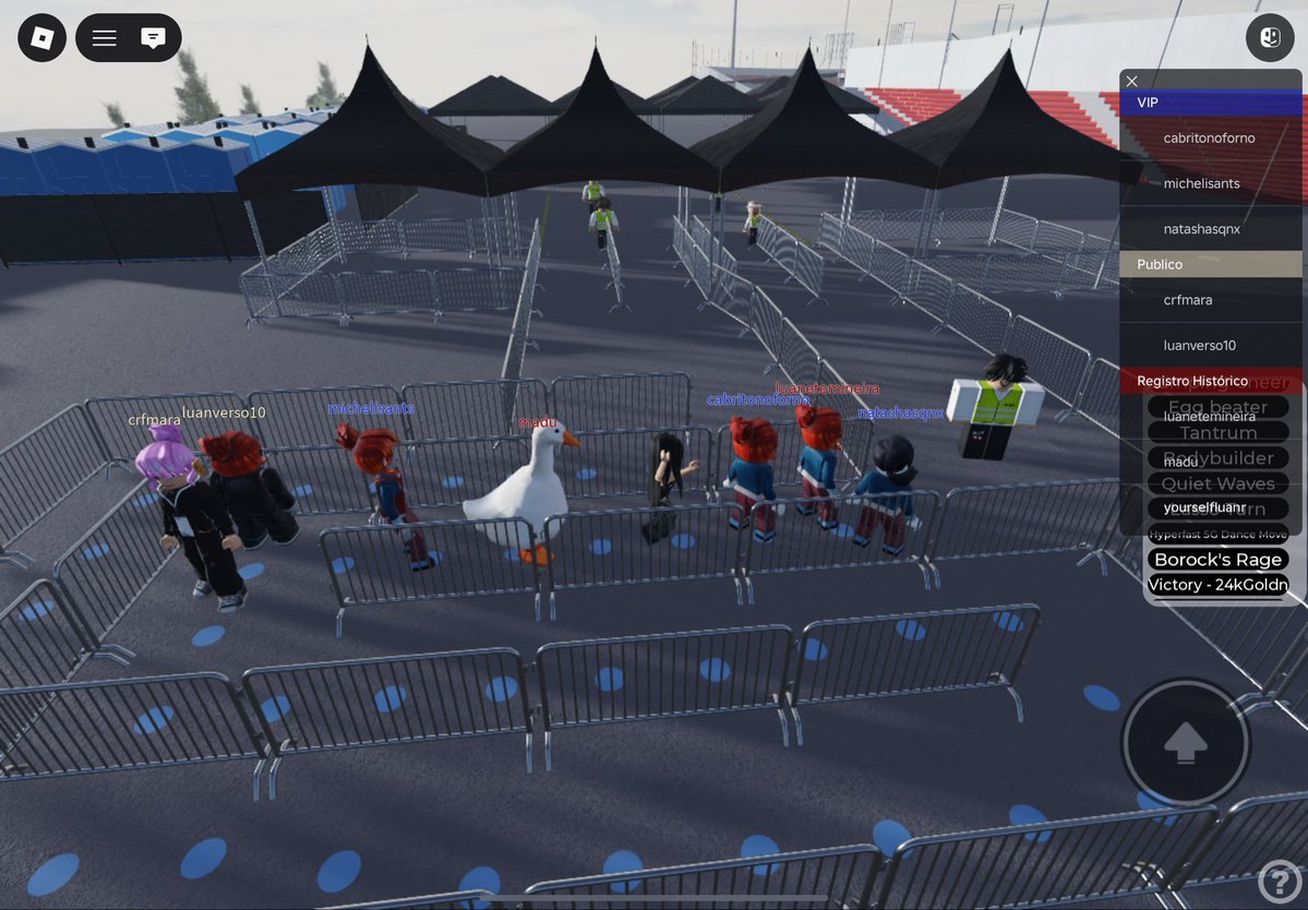 yourselfluanr's tweet photo. 08h30 da manhã e essa é a fila pro registro histórico no roblox https://t.co/hEqC345Clj