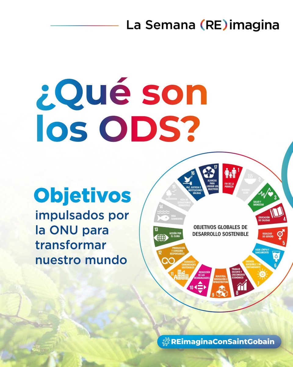 SaintGobainES's tweet photo. Hoy, en el Día de los Objetivos de Desarrollo Sostenible, culmina la Semana (RE)imagina: una hoja de ruta global a la que Saint-Gobain contribuye a través de su actividad, sus soluciones y sus compromisos.

#REimaginaConSaintGobain #MakingTheWorldABetterHome https://t.co/ki1viSduIk