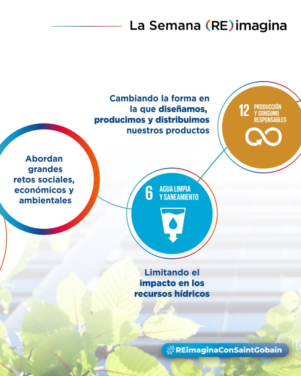 SaintGobainES's tweet photo. Hoy, en el Día de los Objetivos de Desarrollo Sostenible, culmina la Semana (RE)imagina: una hoja de ruta global a la que Saint-Gobain contribuye a través de su actividad, sus soluciones y sus compromisos.

#REimaginaConSaintGobain #MakingTheWorldABetterHome https://t.co/ki1viSduIk