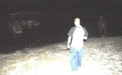 AlienArchiveX's tweet photo. In 2007, a college biology professor photographed an humanoid figure near Lake Travis, Texas. 
He was reportedly testing his camera flash during a nighttime research trip when the figure appeared behind one of his students.
https://t.co/whlB0OsdDJ

#ufos #aliens #ufotwitter https://t.co/rQ0Ir7CCdP