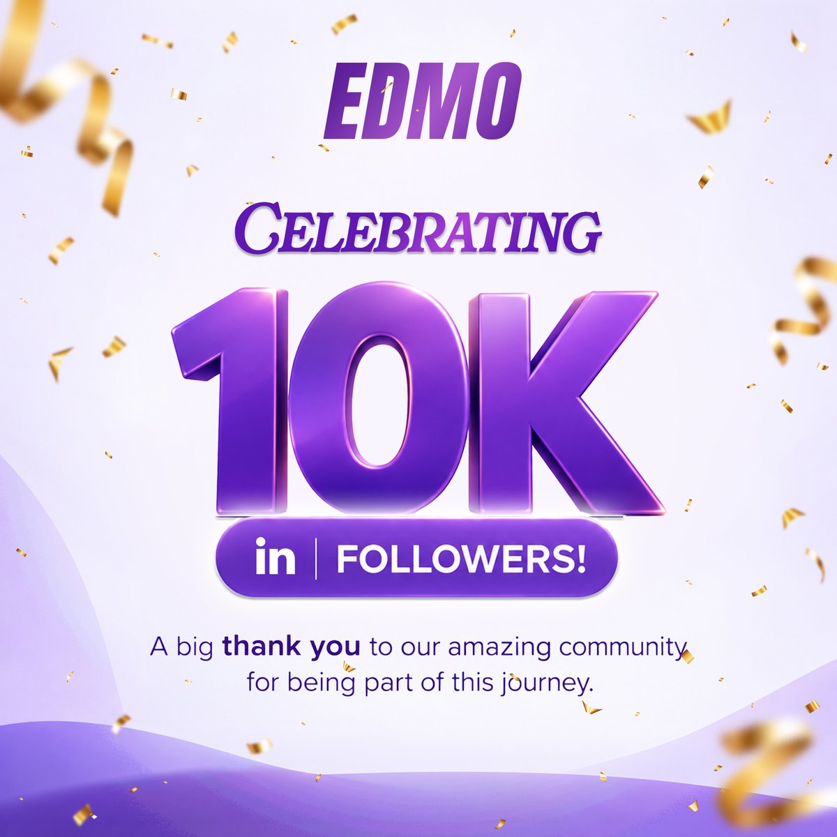 edmo_tech's tweet photo. Thank you. 💜 

That's really the whole post.

10,000 of you now follow along as we work to make higher ed faster, fairer, and more human. Every follow, comment, and share means we're building this with the right people.

Onward, together. 🎉

Linkedin: https://t.co/wozXRdB3B8 https://t.co/nC8Pyc4REi