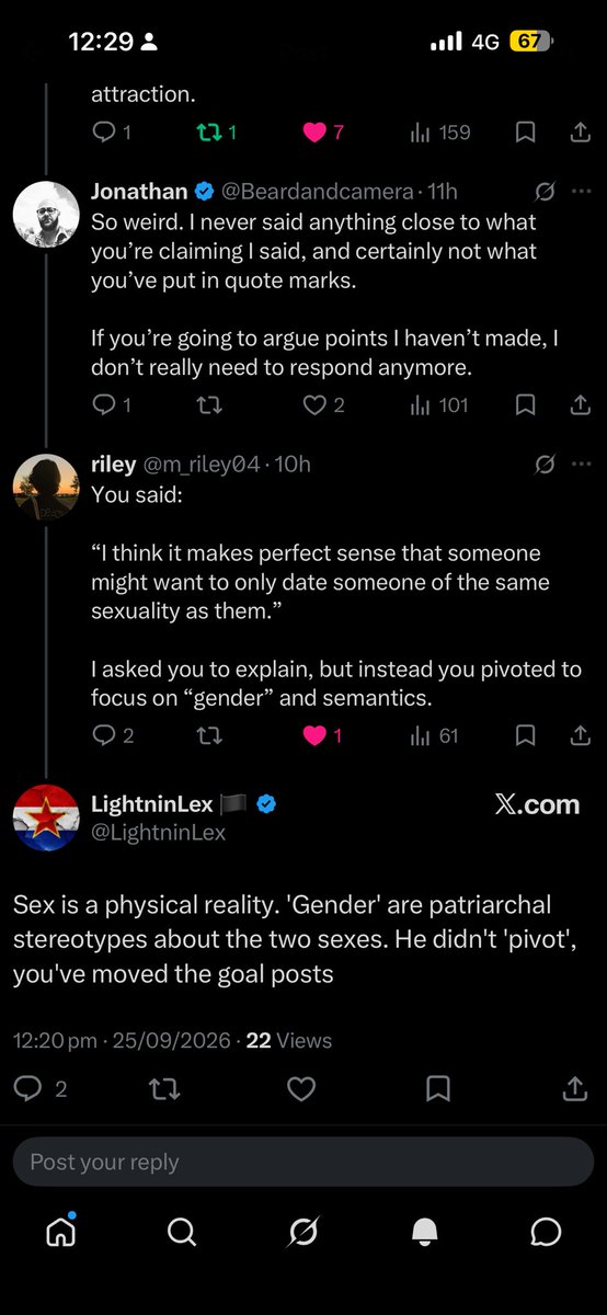ogfoidalert's tweet photo. I can’t deal with the lack of reading comprehension with these people, they’re ignoring the whole point and obsessing over the fact that someone used sex/gender synonymously, god forbid 🙄 https://t.co/M0FBqsuCyB