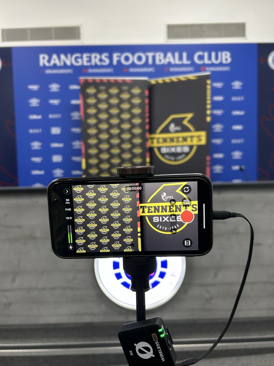 RangersReview55's tweet photo. 🗣️ Tennent’s Sixes presser with Barry Ferguson and Lewis Macleod https://t.co/mP2hRULcRD