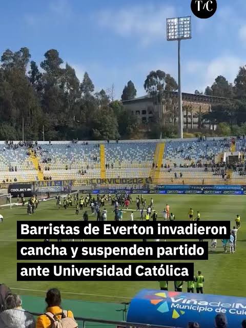 AlejandroQTA__'s tweet photo. “Como institución, Everton de Viña del Mar presentará a la brevedad una querella criminal contra todos quienes resulten
responsables de los actos vandálicos desarrollados en nuestro estadio.”

Jajaja son unos tipazos estos mexicanos! https://t.co/gIKWBo29f3