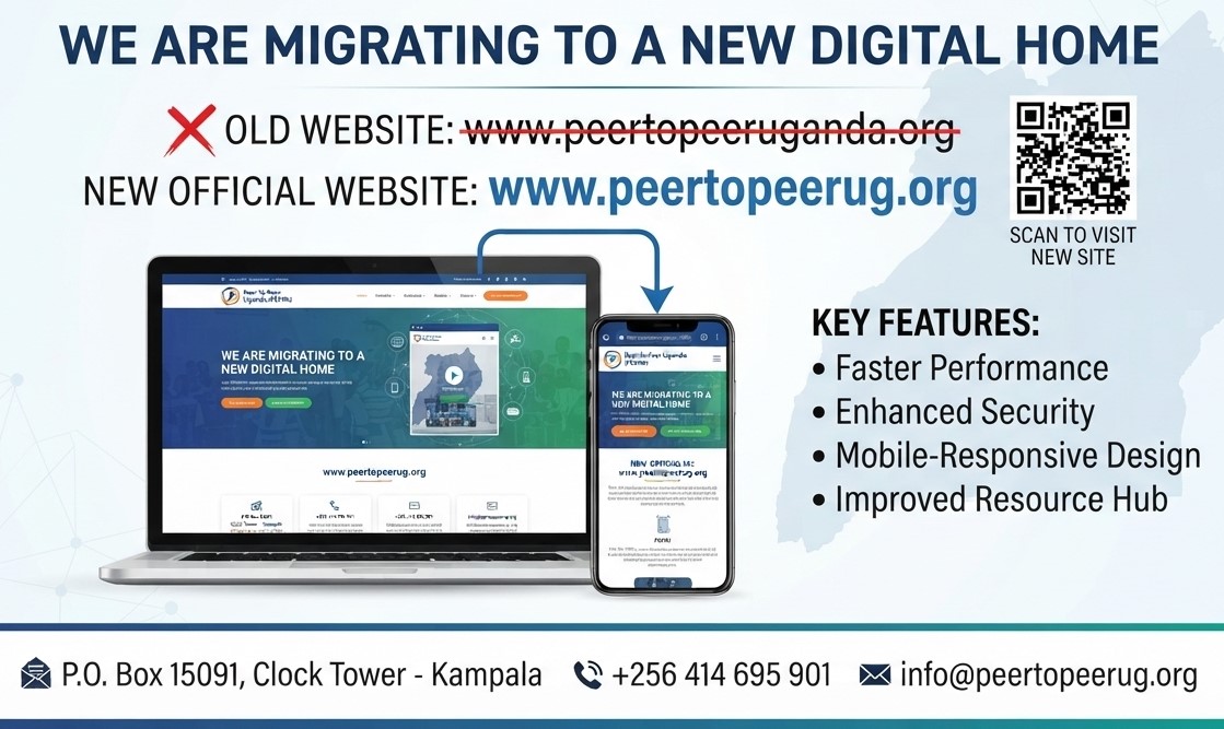 PEERUganda's tweet photo. WE HAVE A NEW DIGITAL HOME!

PEERU is thrilled to announce the official launch of our newly redesigned website! 

We’ve migrated to a faster, more secure &amp; mobile-friendly platform. Visit - https://t.co/4NxS0j3fQX to learn more about us.

#PeerLedCommunities https://t.co/x90Q9vkQjm