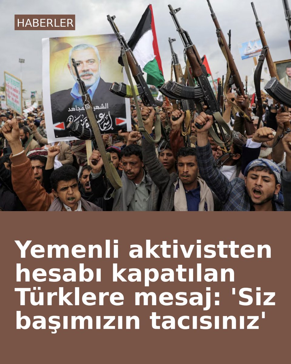 Alptekin_D's tweet photo. Yemenli aktivistten hesabı kapatılan Türklere mesaj: 'Siz başımızın tacısınız' https://t.co/T2yc1Sa1dz https://t.co/d2OV1MFgDp