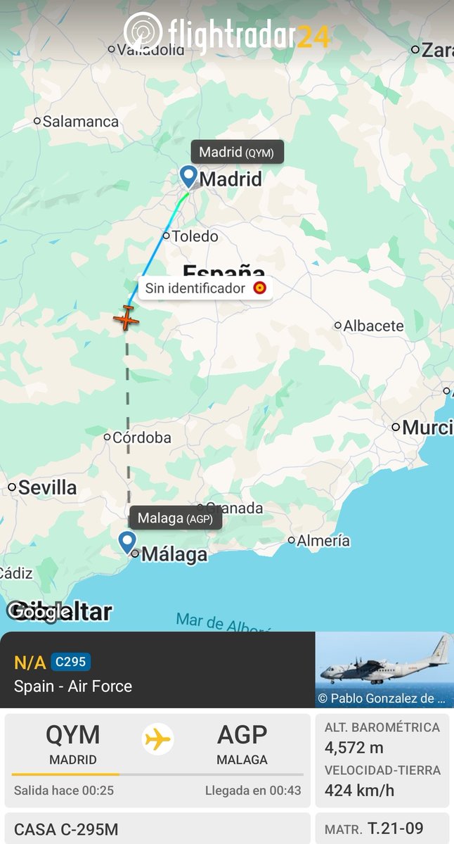 Web_AME's tweet photo. El C295 (T.21-09/35-09) del #Ala35 EA trasladándose a Málaga a recoger a personal del #Ala15 que han participado durante estos días en el #EagleEye26-03 #MOA #MOPS 🧐👇 https://t.co/2P3lpgU4TA