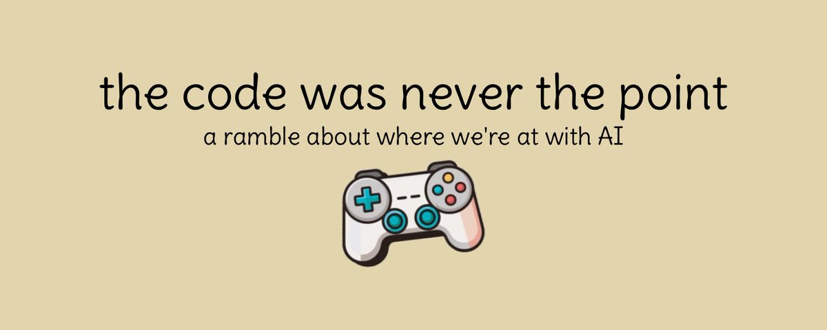 the code was never the point