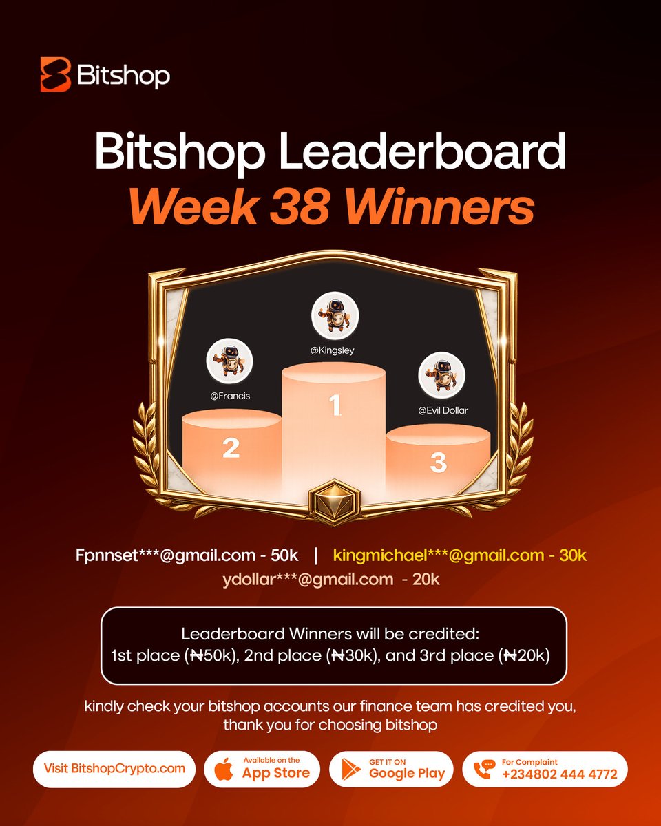 blordholdings's tweet photo. Winning feels better when your everyday payments put you ahead. 🏆
Another week, another reason to keep showing up on Billpoint.

Keep transacting. Your name could be next.

#BillpointApp #ThisWeekOnBillpoint #BillpointLeaderboard #PaymentMadeEasy https://t.co/okfuDtQ5WO