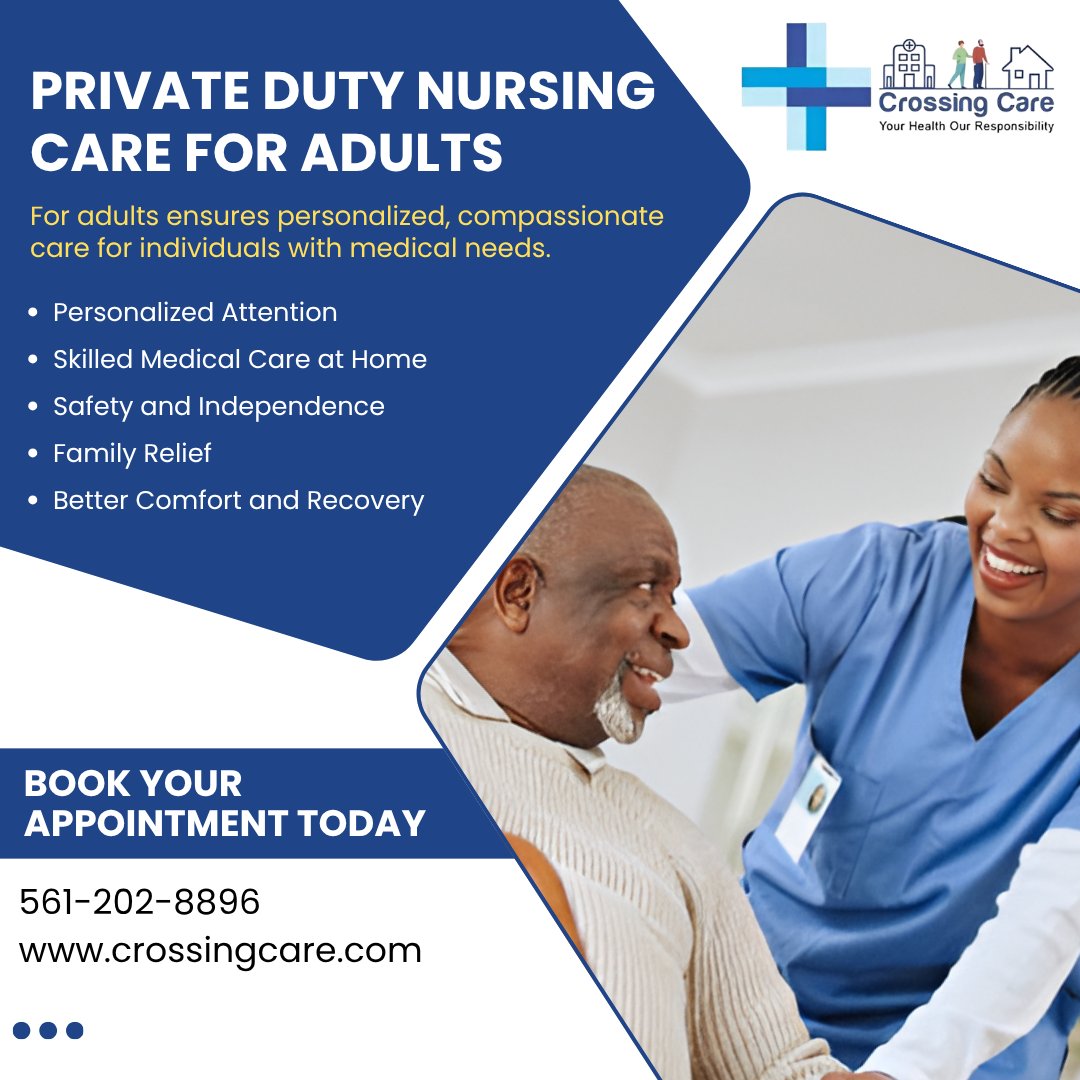 crossing_care's tweet photo. Compassionate care, personalized attention, and skilled support - right where you need it.

📞 Call us today: (561) 202-8896

🌐 https://t.co/NGti8EJt4r

#crossingcare #privatedutynursing #nursingcare #homehealthcare #adultcare #eldercare #personalizedcare #skillednursing https://t.co/FtDGJTCmhe