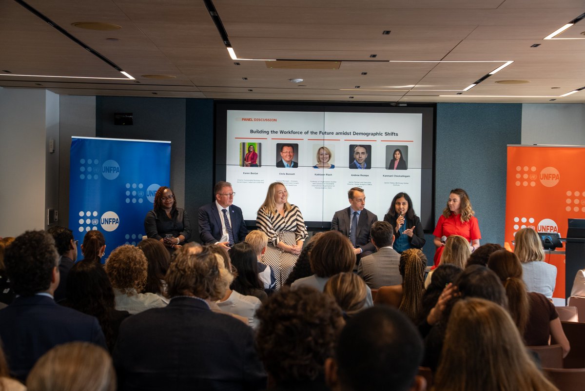 SafaricomPLC's tweet photo. At UNGA 81, Karen Basiye, Director, Sustainability and Shared Value, represented Safaricom at a @UNFPA -hosted side event on Building the Workforce of the Future in an Era of Demographic Change. 

The discussion highlighted how workforce resilience begins with investing in people through inclusive workplaces, gender equality, health and wellbeing, and support for sexual and reproductive health and rights. #UNGA #UNGA81

Photo Credit : @UNFPA /Sarah Bellingham