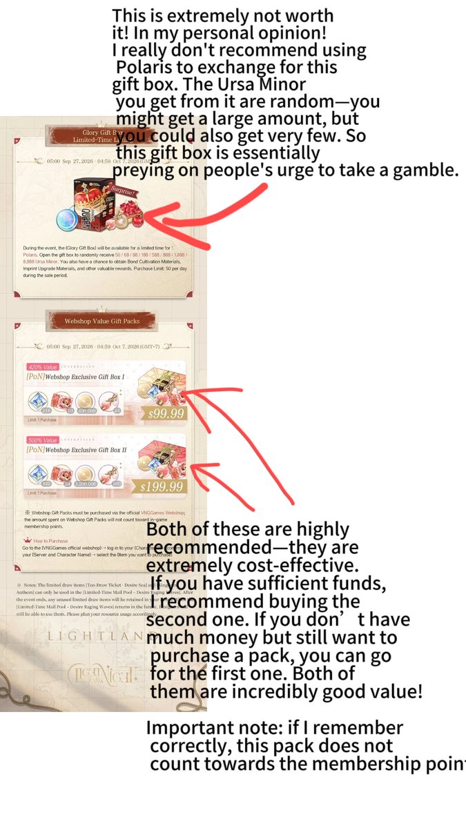 love_xiaoyi's tweet photo. These are my personal recommendations for purchasing packs in this card pool (just my opinion!!!! For reference only!!!! If you’re a big spender, feel free to ignore me and buy whatever you want 😔🥰). Wish everyone get two limited cards in one 10-pull with no off-rate pulls! https://t.co/gCeP68tiS1