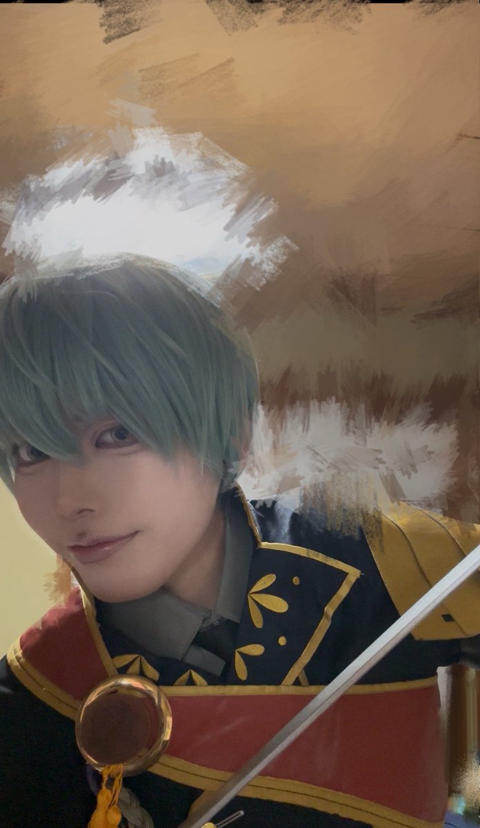 Seiyal3d's tweet photo. ⚠️cos 一期一振

ポーズ練習！💛🔰
刀が届いて嬉しい☺️ https://t.co/na02MXmfP8