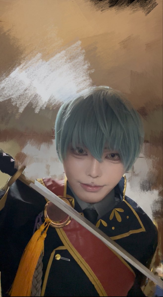 Seiyal3d's tweet photo. ⚠️cos 一期一振

ポーズ練習！💛🔰
刀が届いて嬉しい☺️ https://t.co/na02MXmfP8