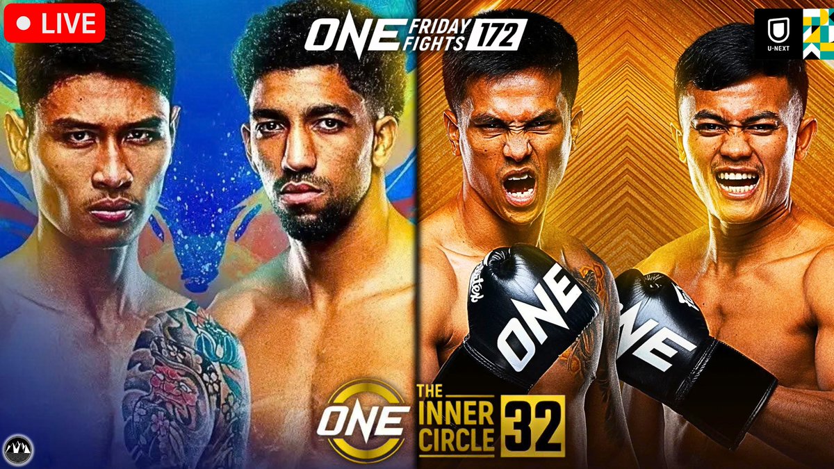 CityLifeMMA's tweet photo. 🚨LIVE COVERAGE🚨
ONE Inner Circle 32 Panpayak vs. Lamnamoonlek &amp; ONE Friday Fights 172 Superlek Jitmuangnon vs Othman Rhouni
CLICK HERE to join the LIVE CHAT
https://t.co/p7Kvq76DLy

#ONEFridayFights172 #ONELumpinee172 #InnerCircle31 #ONEChampionship #WeAreONE #ONEInnerCircle31 https://t.co/GlcC5GFQA1