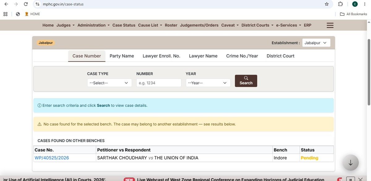 CAHimankSingla's tweet photo. Writ Petition now filed in Madhya Pradesh HC filed
Case No. WP/40525/2026 (SARTHAK CHOUDHARY Vs THE UNION OF INDIA)

🔥🔥🔥

EXTENSION DELAYED IS JUSTICE DENIED! 🌟 https://t.co/I3og9GHsN8