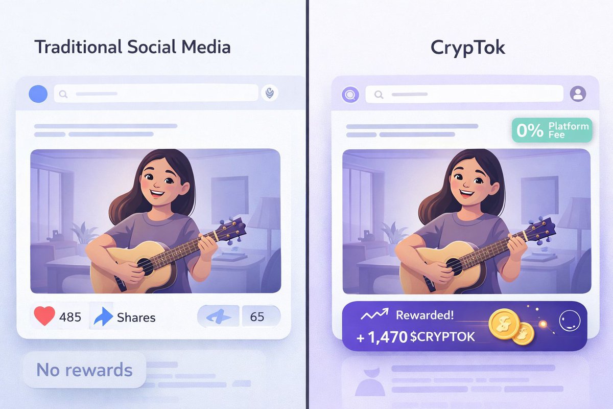 TrendChad's tweet photo. $CRYPTOK, built on Solana blockchain, is growing into a promising streaming and crypto platform where creators can connect with a global audience and earn from their content. With features like global chat, reliable support, and full device compatibility, $CRYPTOK is designed for long-term growth.

Reaching a 647k ATH market cap purely through organic growth highlights its strong potential.

Website: https://t.co/LsUFX7Or7m
X: @cryptokofficial