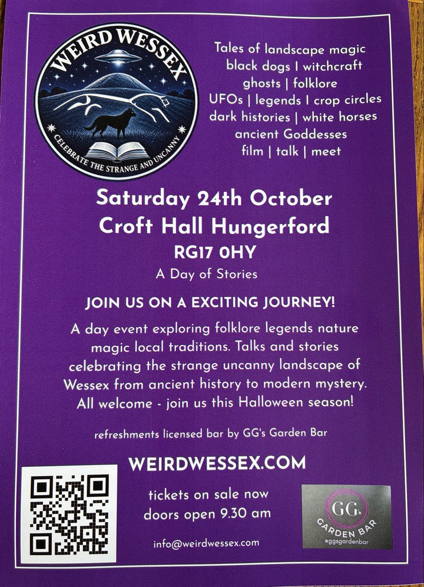 Chalkhorses3's tweet photo. ⭐️Weird Wessex approaches! Saturday 24th October Hungerford. Come One, Come All, celebrate the strange and uncanny this Halloween Season ⭐️ https://t.co/Rx4VyyxBni