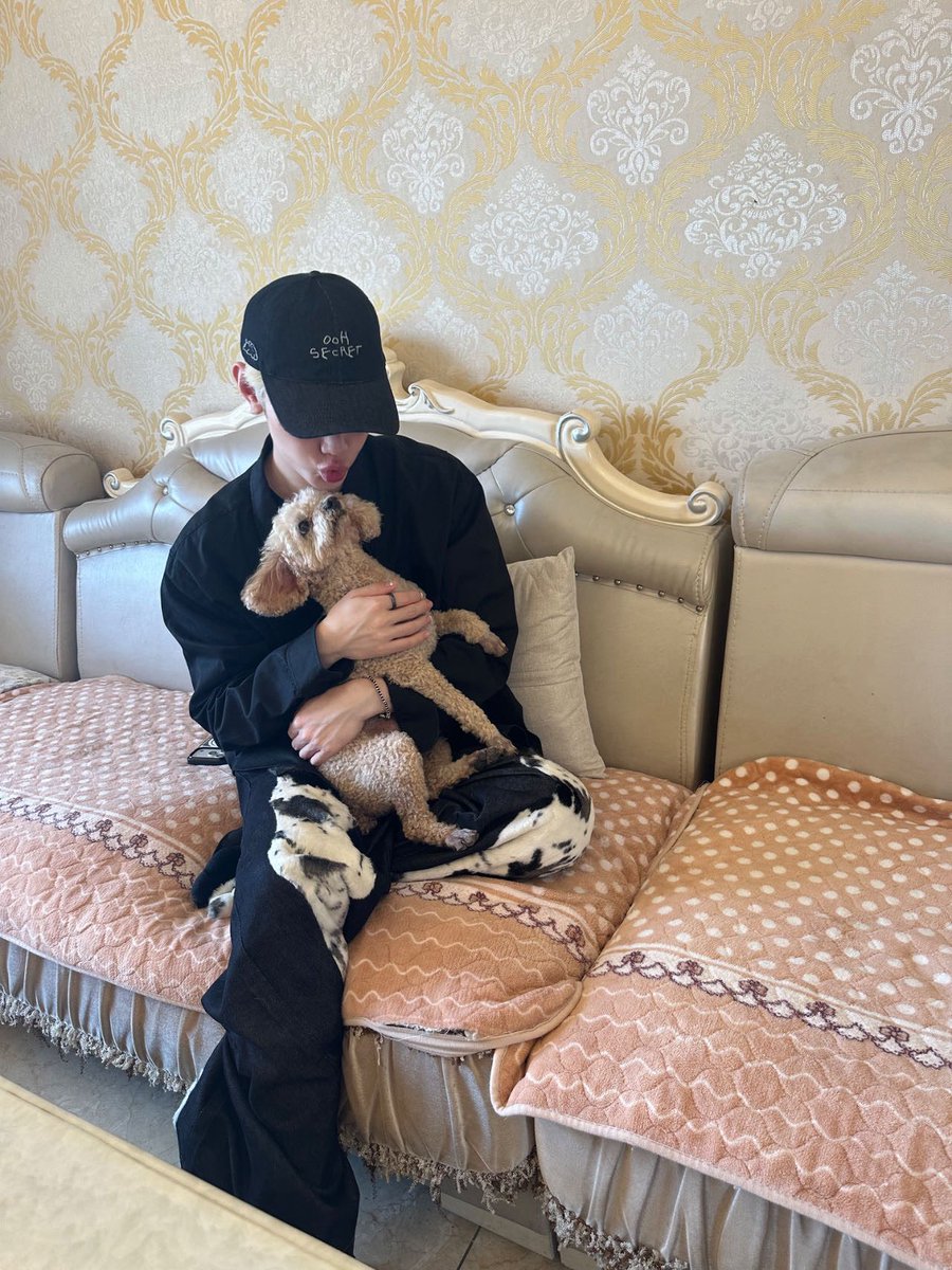 jangmics's tweet photo. HAOHAO IS HOME (and he’s still blonde and niuniu is still shy) 😭🤍 https://t.co/WpO2AEEGKn