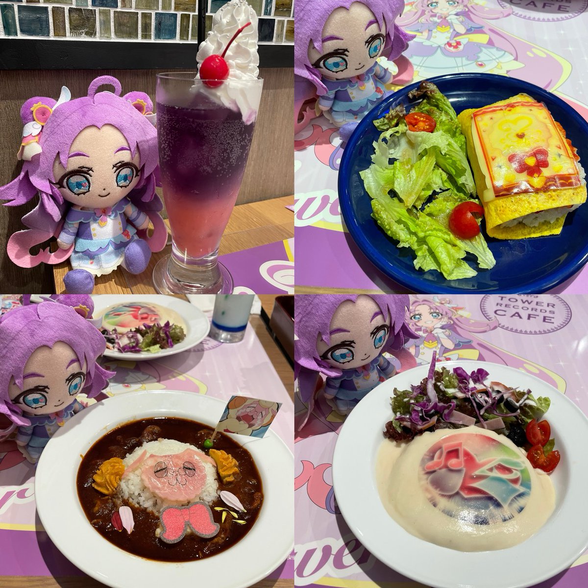 Senga_Hikari's tweet photo. キュアアンサーぬいとの1日

①劇場ポスターとパシャリ📸
②ポチタンとポップコーンと
③コラボドリンクと
④たんプリオムライスと
⑤わんぷりビーフシチューと
⑥キミプリパンケーキと

楽しい1日でした🤤

#たんプリ #precure #プリキュア https://t.co/VdoPyxft5R