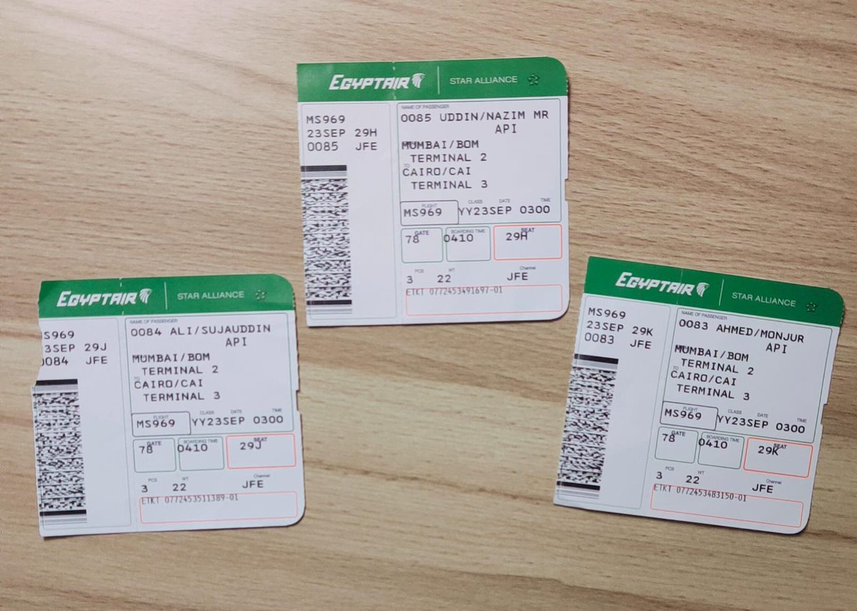 AKMDMABRUR2's tweet photo. Please try to resolve the issue quickly by following the steps below:

1. Carry out baggage tracing with EgyptAir using our three baggage tag numbers and confirm that the bags are at Cairo Airport.
Open a Delayed Baggage Report/PIR at EgyptAir Baggage/Lost &amp; Found or .
@EGYPTAIR https://t.co/RiIkupfz7e