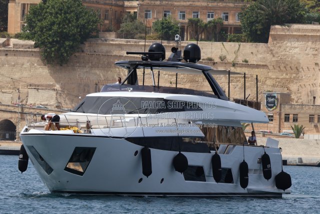 Shipguru's tweet photo. #FerrettiYachts #motoryacht #GC_CALM #Entering #dockyardcreek for #GrandHarbourMarina, #Malta - 31.08.2026 - https://t.co/uAH1qB1RZf - NO PHOTOS can be used or manipulated without our permission @FerrettiGroup @ybw @boatingmagazine @TheBoatingHub @GrandHMarina @TheBoatingBlog https://t.co/1i08NVkJRe