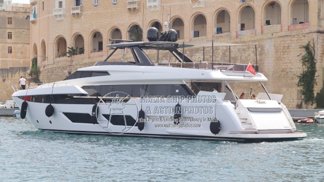 Shipguru's tweet photo. #FerrettiYachts #motoryacht #GC_CALM #Entering #dockyardcreek for #GrandHarbourMarina, #Malta - 31.08.2026 - https://t.co/uAH1qB1RZf - NO PHOTOS can be used or manipulated without our permission @FerrettiGroup @ybw @boatingmagazine @TheBoatingHub @GrandHMarina @TheBoatingBlog https://t.co/1i08NVkJRe