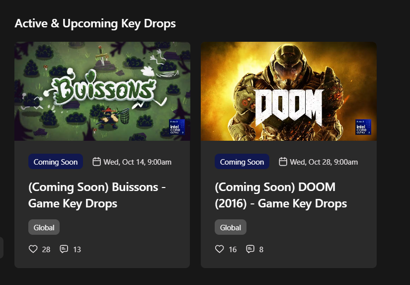 SteamGamesPC's tweet photo. Lenovo will give away Steam codes for Buissons on Oct 14th and DOOM (2016) on Oct 28th

https://t.co/Yr28pYNuv4 https://t.co/n0q4ryZYOh
