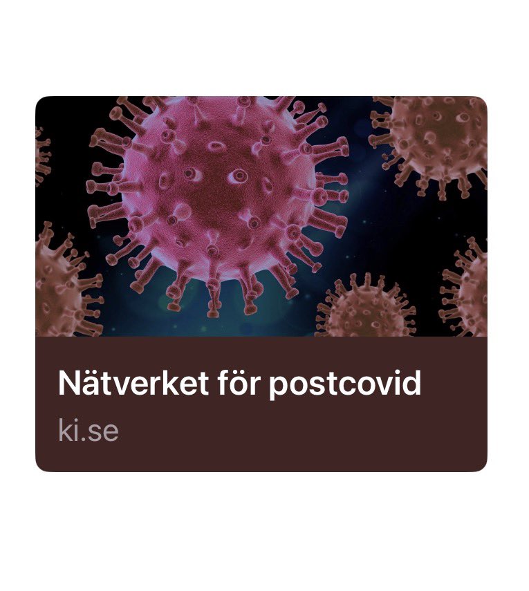 I_AJ_'s tweet photo. Nätverket för postcovid
Från cell till samhälle.

”Nätverket för postcovid är tvärvetenskapligt och multiprofessionellt.”

”Målet är att etablera ett tvärvetenskapligt nätverk om PCC och de långsiktiga konsekvenserna av pandemin.
https://t.co/lh9j8t8FkO

https://t.co/W1WBGrQ7OA https://t.co/TNdvcuTwok