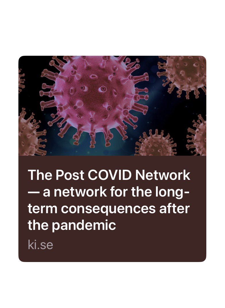 I_AJ_'s tweet photo. Nätverket för postcovid
Från cell till samhälle.

”Nätverket för postcovid är tvärvetenskapligt och multiprofessionellt.”

”Målet är att etablera ett tvärvetenskapligt nätverk om PCC och de långsiktiga konsekvenserna av pandemin.
https://t.co/lh9j8t8FkO

https://t.co/W1WBGrQ7OA https://t.co/TNdvcuTwok