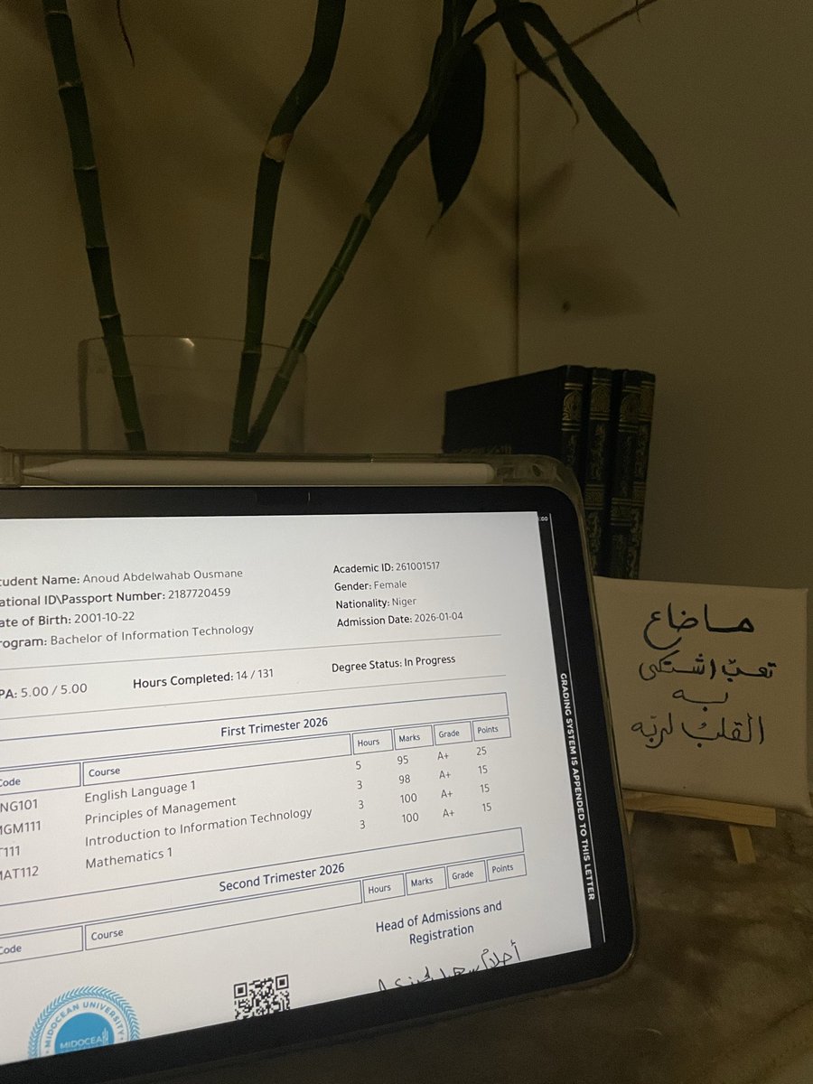 AbkarAnoud's tweet photo. ##رحلة_ميدأوشن رحلتي فيها اكثر من رائعة يعني قادره ادخل المحاضرات وأوفق بين كل أشغالي ممتنه لي الفرصه هذي جداً جداً 🥺🥺 https://t.co/AUoZMYfNxr