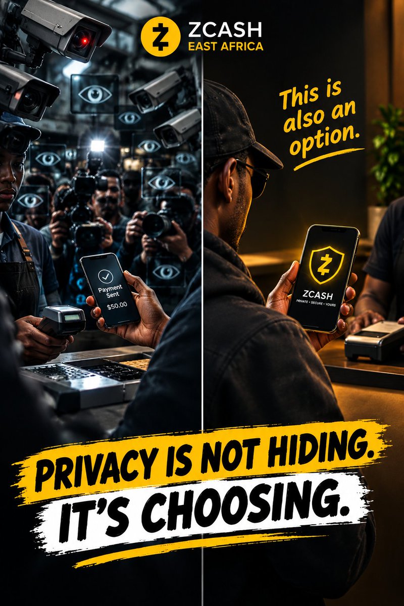 Gauntletxxx's tweet photo. #ZcashEastAfrica #PrivacyIsNormal
@ZcashEastAfrica
My first set of entries
Some things are better kept between you and your wallet. ๐๐
Your money. Your business. Your choice. ๐ก๏ธ https://t.co/OimtS5TmUG