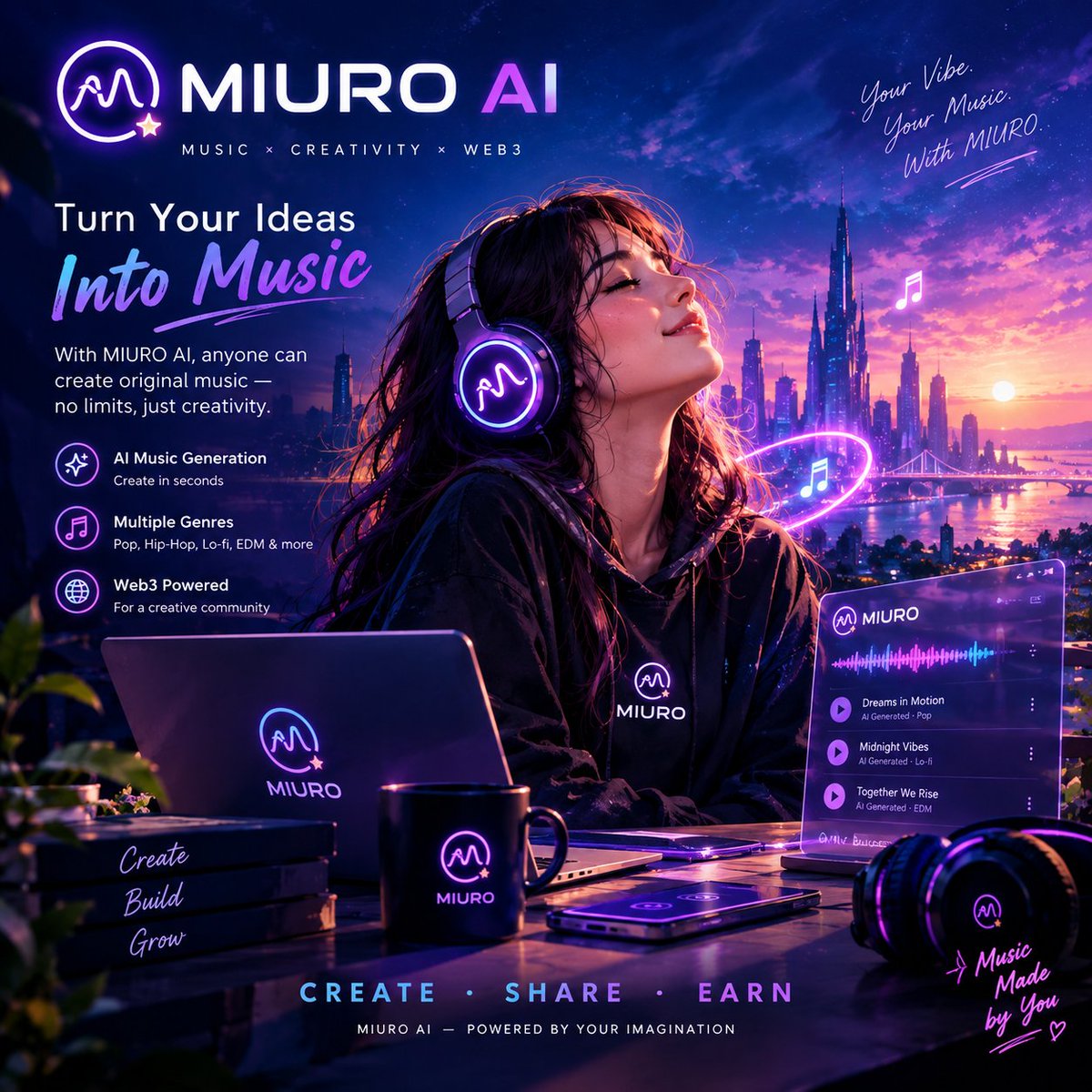 Su_Ru14's tweet photo. > 🎧 New sound, new feeling. 💜
>
> I just created a new original track — Forever With You 🌙✨
>
> Close your eyes, press play, and let the melody speak. 🎶
>
> 🔗 Listen:  https://t.co/zyIuouc4RK https://t.co/Sg5z0KNf1h