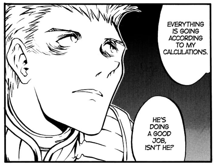 en_stama's tweet photo. though we don't see the heights of that praise replicated — knives' mania is not frequent — he states wolfwood is doing "good work" twice, even sending a messenger to communicate that to him.

similarly, he recognizes legato and zazie's unique strengths. (3/5) https://t.co/bfJXWaGZzU